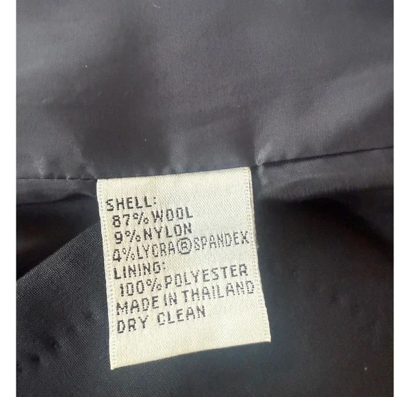 Talbots Navy Blue Wool One Button Blazer Jacket Women Size 6 Preppy Office Chic - Picture 3 of 8